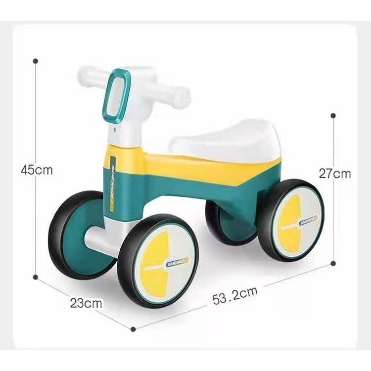 Xe chòi chân xe thăng bằng 4 bánh cho bé 1-3t có nhạc đèn