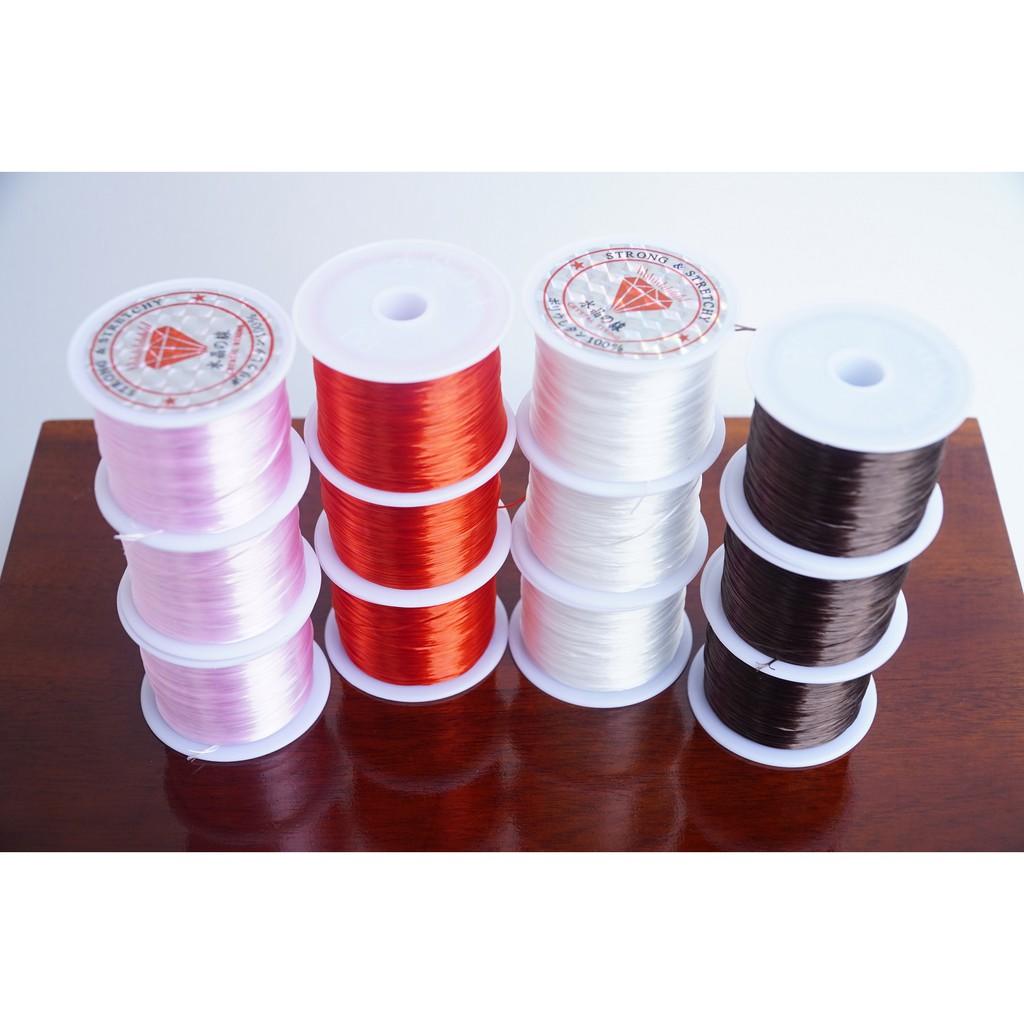 Cuộn dây xỏ chuỗi hạt sợi tơ siêu bền, cước xâu chuỗi hạt - Nhiều màu