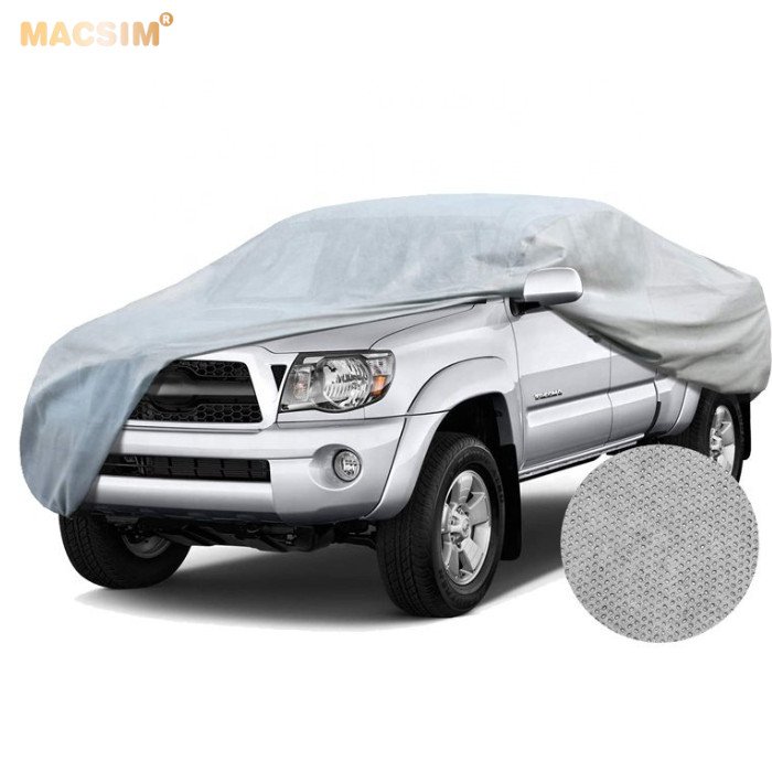 Bạt phủ ô tô chất liệu vải không dệt cao cấp thương hiệu MACSIM dành cho hãng xe Volswagen Teramont/ Tiguan / Passat/ Tourareg màu ghi - bạt phủ trong nhà và ngoài trời