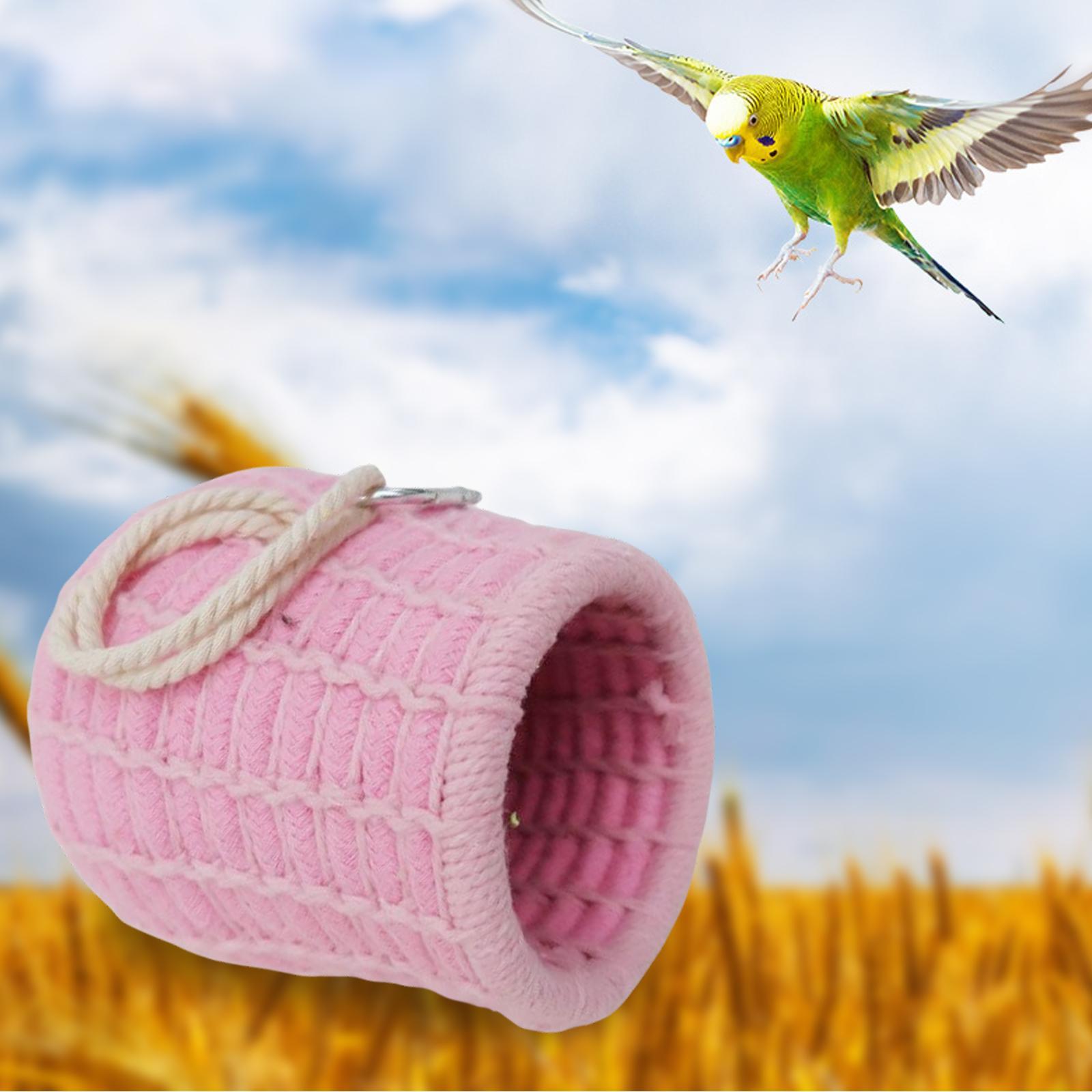 Winter Warm Bird Nest Cage Toy Hanging Budgie Parrot Cage