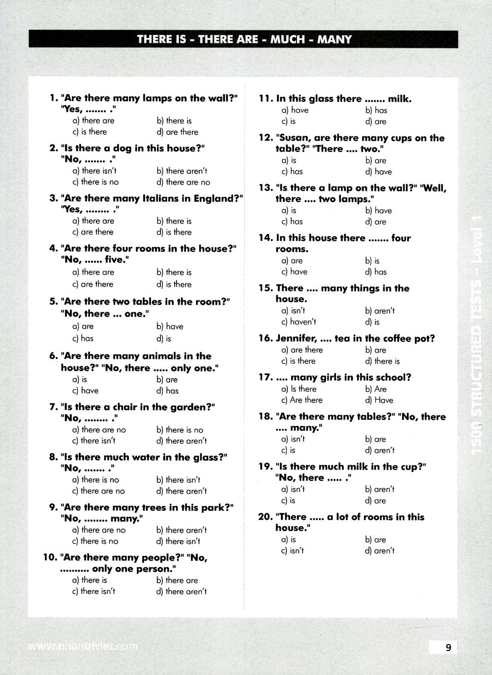 1500 Structured Tests Leve 1 (Không CD)