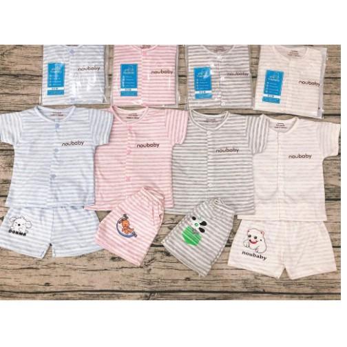 Bộ cộc tay Noubaby cho bé mặc mùa hè thoáng mát,bộ cộc tay chất liệu 100% cotton mát mẻ