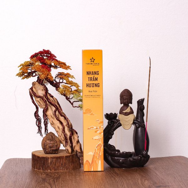 Nhang trầm hương tự nhiên Thiên Mộc Hương- Trầm Hương 12 năm, 30cm, Ít Khói, Thơm Nhẹ, Dễ Chịu, Không kích mũi