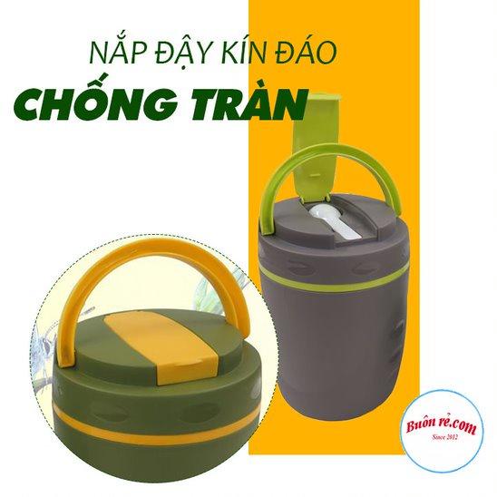 Hộp cơm văn phòng giữ nhiệt 2 tầng lõi inox - Cặp lồng ủ cơm, cháo Việt Nhật