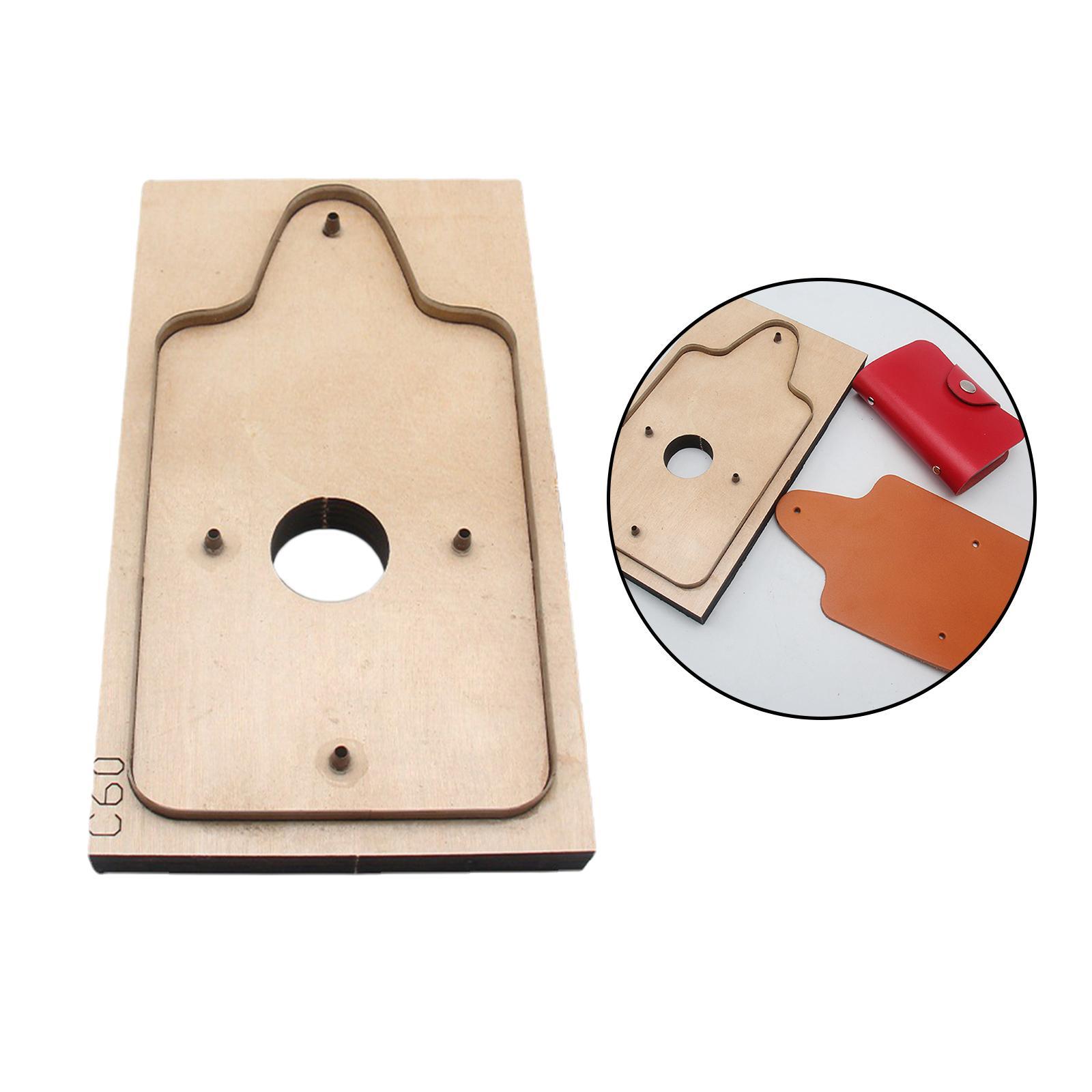 Leather Wallet Template Wallet Die Cutting  Wooden Folded Cardholder DIY Leather Wallet Making Die Leather Craft Card Bag Templates