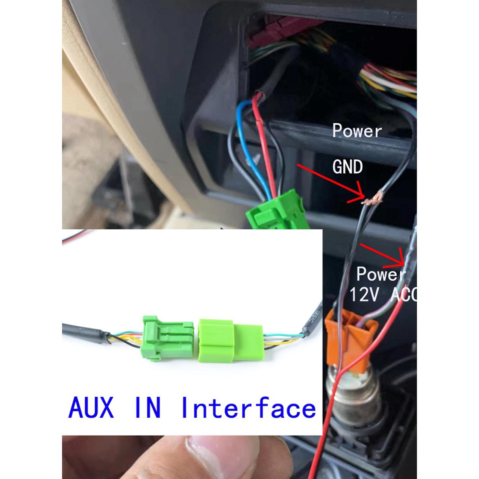 Car radio Audio Cable Adapter AUX Adapter Connector Durable Auto