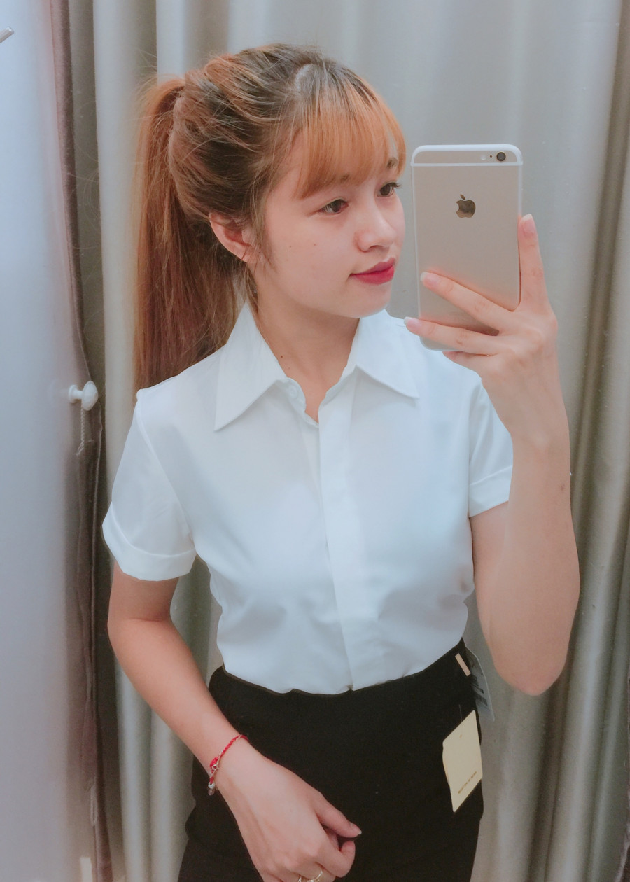 ÁO SƠ MI TRẮNG TAY NGẮN
