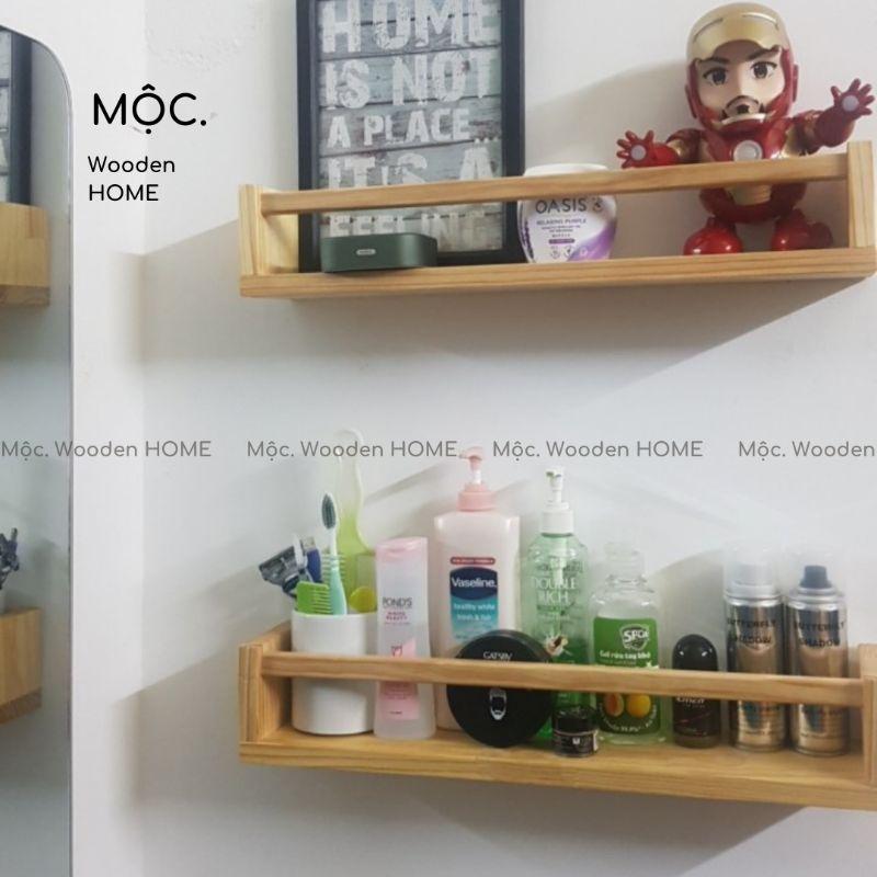 Kệ Gỗ Để Sách Đa Năng Chữ U / Kệ Trang Trí Tường Gỗ Thông - Mộc. HOME