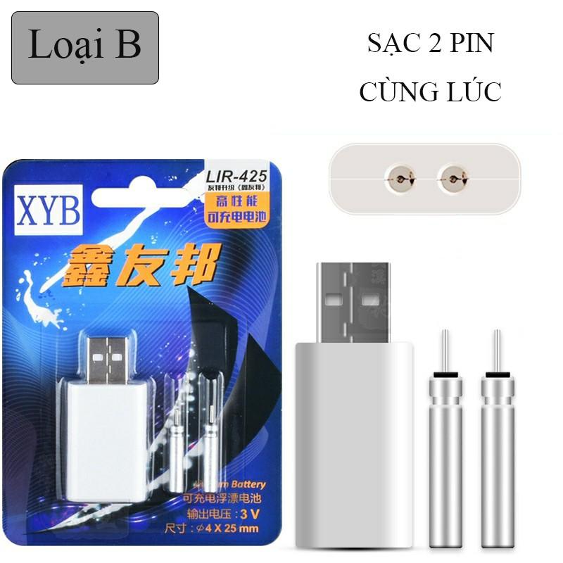 Sạc Pin Phao Câu Đài Tặng Kèm 2 Pin Câu Đài CR-425 PC-2