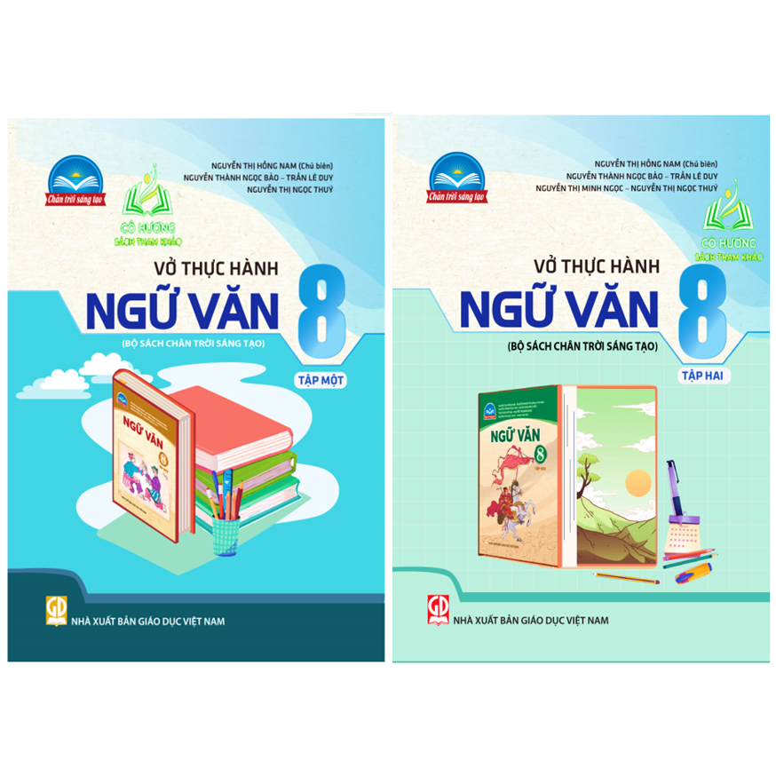 Sách - Combo Vở thực hành ngữ văn 8 - tập 1 + 2