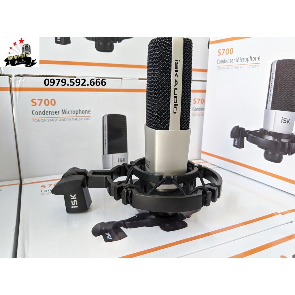 Combo Mic Thu Âm S700 + SoundCard X6 + full phụ kiện livestream karaoke thu âm xịn chuẩn xịn giá si