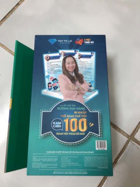 Flashcard 100 đoạn hội thoại căn bản rất hay, cảm ơn Tâm Trí Lực, dễ học dễ áp dụng, 1 mặt tiếng Anh, 1 mặt tiếng Việt nên rất dễ hiểu 
ạ. Sẽ ủng hộ thêm nhiều lần ❤️ Chúc Tâm Trí Lực phát triển bền vững nhé ❤️