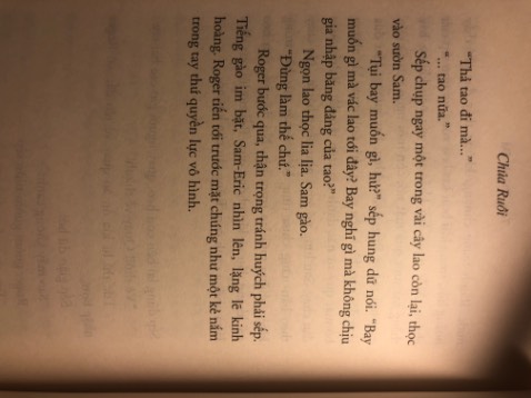 Truyện đọc cuốn cực kỳ. Thỉnh thoảng thấy hơi kinh dị nữa ... nhưng mà hay cực. Vừa ý nghĩa mà vừa cuốn ấy. Truyện có rất nhiều chi tiết ẩn dụ và đều có ý nghĩa, đọc xong đến cuối kiểu ồ ra vậy :)) cuốn sách này rất ý nghĩa và hay, đọc thú vị. Nên mua nhaaa