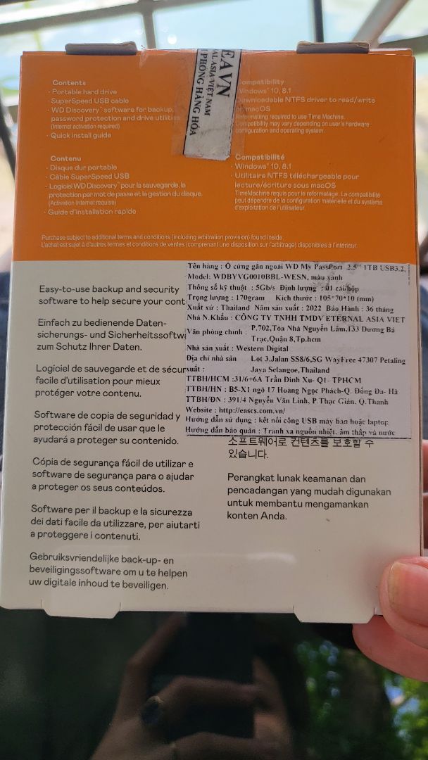 sản phẩm hình thức đẹp.
truyền dữ liệu nhanh
tuy nhiên lưu lượng k như mô tả. vỏ ghi 1T nhưng thực tế chỉ có 931gb. k hiểu 29gb chạy đi đâu ^^~
Tiki giao hàng nhanh. 
Nàng ship thân thiện.