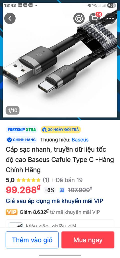 Mô tả sản phẩm 1 đằng, bản thì 1 nẻo