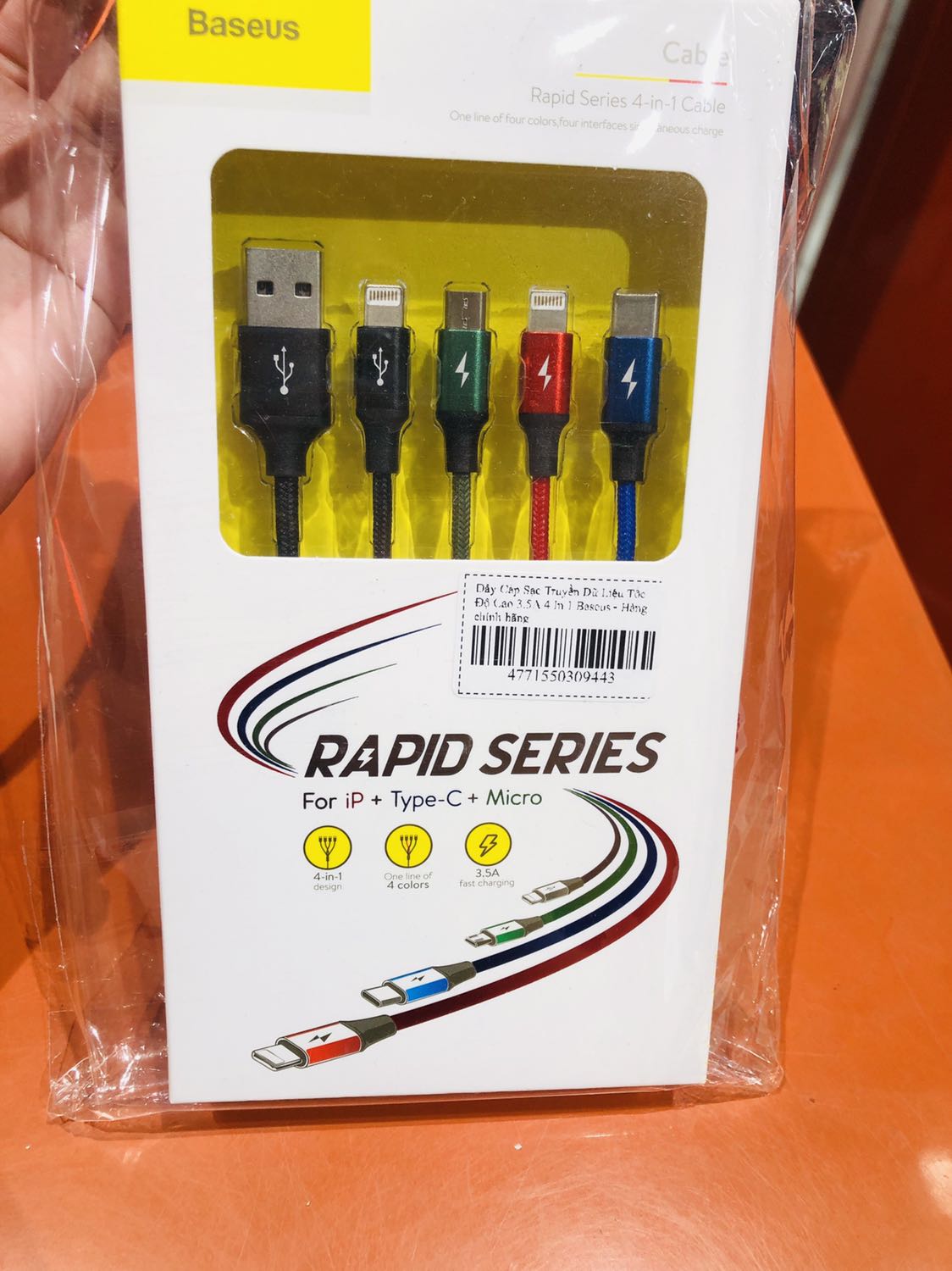 Giao nhanh 2h. Có tem niêm phong, phiếu bảo hành và tặng kèm sticker nhỏ xinh. Dây phù hợp đúng nhu cầu.