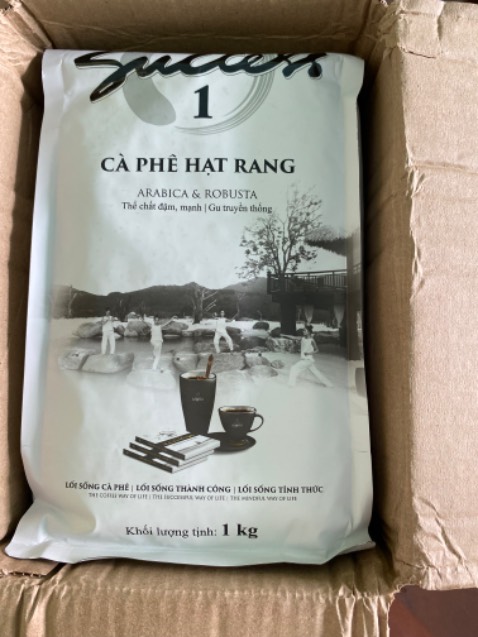 Đóng gói kỹ giao hàng nhanh túi đựng cà phê xịn xò, chất lượng không ngon lắm