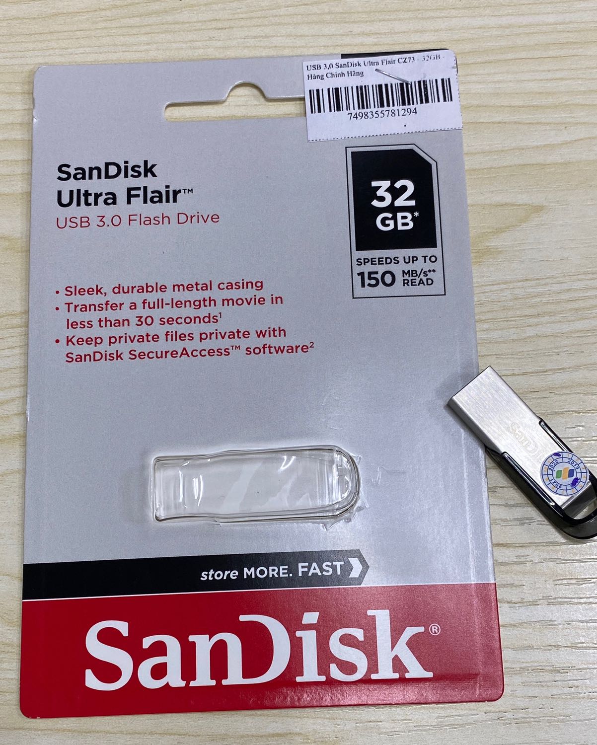 Mới cắm vào máy *** thử thì có nhận usb còn tốc độ mình chưa *** nhưng mình k có yêu cầu quá cao về tốc độ nên chỉ cần cop và lưu trữ dữ liệu được là ok. Usb ghi 32gb nhưng thực tế chỉ có 28.6gb. Ship nhanh, chuẩn tiki now trc 10h giao hàng :)) Mới cắm vào máy *** thử thì có nhận usb còn tốc độ mình chưa *** nhưng mình k có yêu cầu quá cao về tốc độ nên chỉ cần cop và lưu trữ dữ liệu được là ok. Usb ghi 32gb nhưng thực tế chỉ có 28.6gb. Ship nhanh, chuẩn tiki now trc 10h giao hàng :))