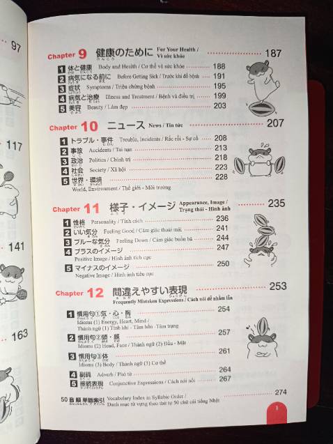 Gói kỹ, giấy in rõ. 
Từ vựng ghi chú khá chi tiết, chỉ tiếc là thiếu từ hán việt cho chữ kanji.