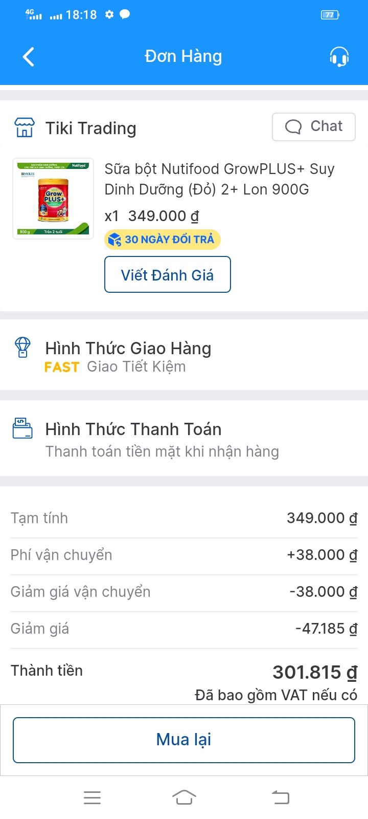 đã nhânn đc hàng rất. tốt mua đc giá rẻ lần sâu lạiil mua