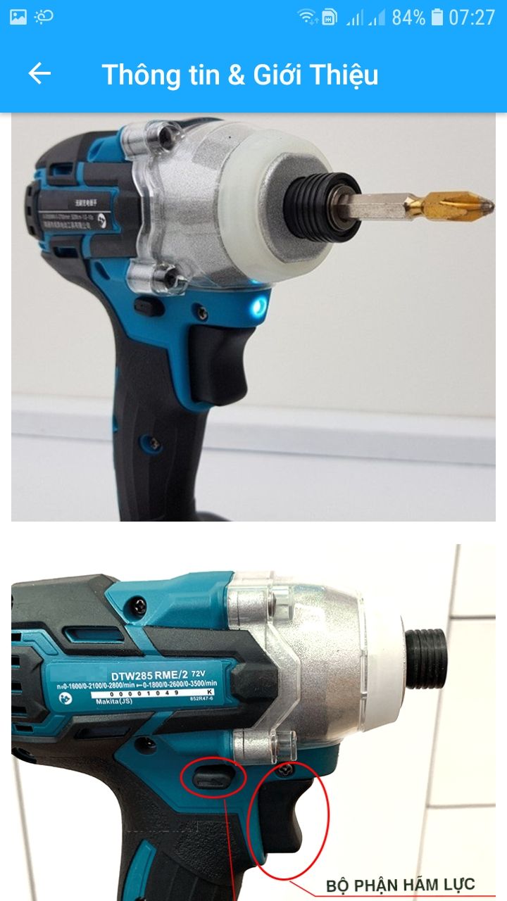 Tôi mua bộ máy khoan pin Rakuten 72v bắn và vặn vit nhưng shop lại giao máy makita xiết bulong,có đổi cho tôi được ko?