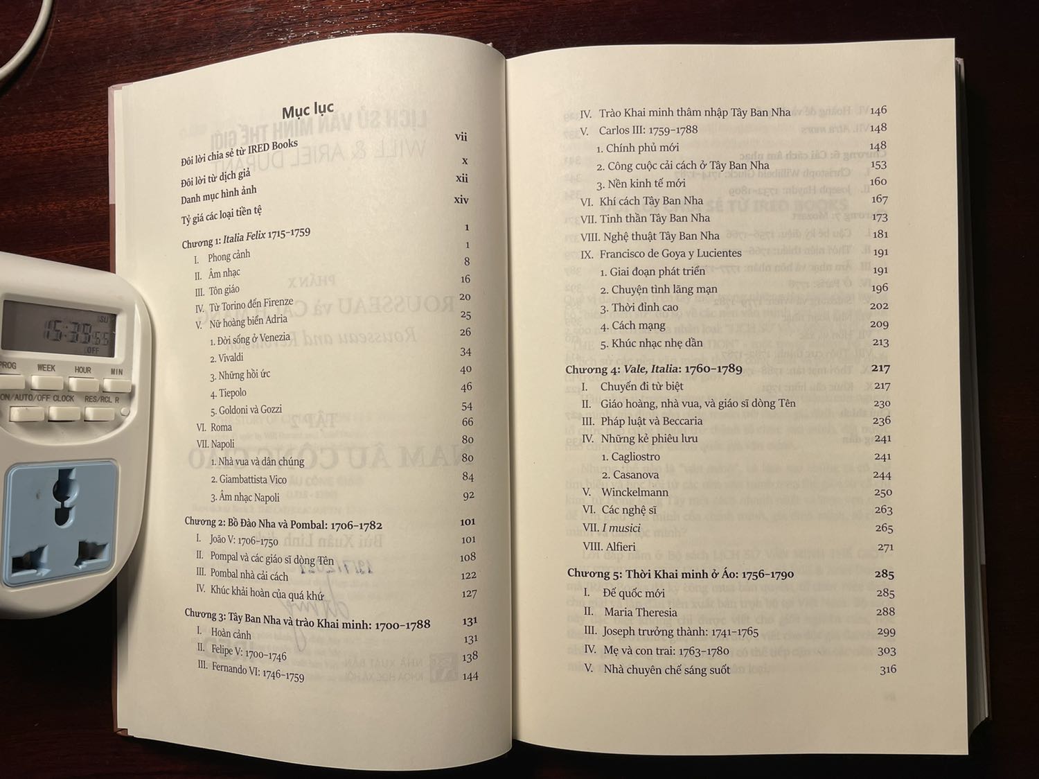 Bộ này thì không có gì phải chê cả.
Nội dung cuốn này thì như tên đã nói rõ. Tuy nhiên đúng là khu vực Nam Âu này có vẻ đỡ căng thẳng hơn phần còn lại của châu Âu trong thế kỷ 18 với sự phát triển rực rỡ của nghệ thuật.