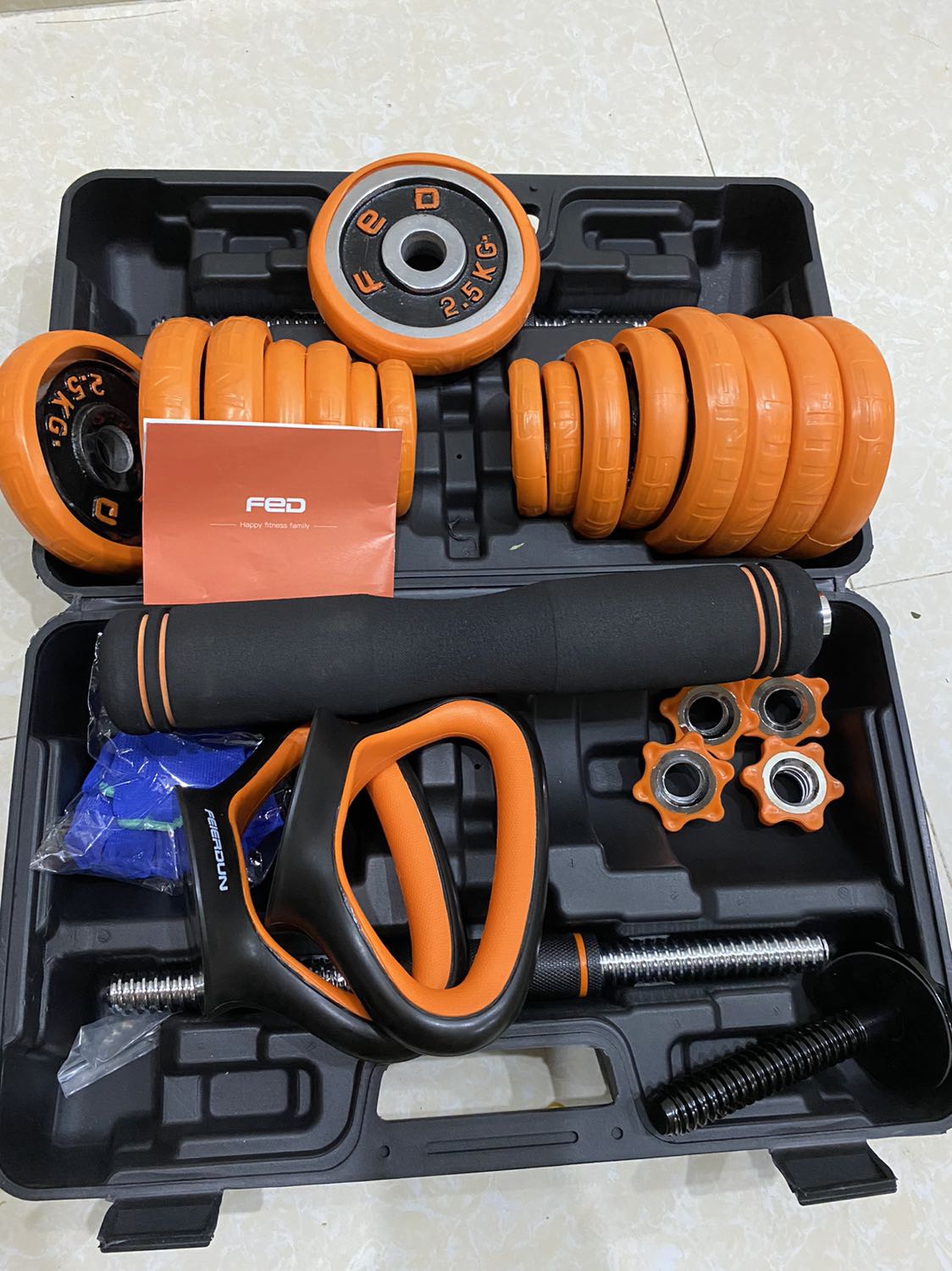 Chất lượng tốt, tạ chắc chắn đầm tay, ngoại hình đẹp, đóng gói cẩn thận