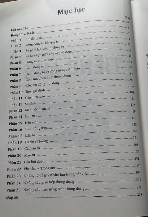 Sách được trang bị nhiều nội dung quan trọng, tất cả kiến thức đều được cô Trang Anh biên soạn phù hợp với từng phần rõ ràng, kiến thức được hệ thống một cách dễ nhớ, dễ học kèm theo bài tập ở cuối mỗi bài giúp chúng ta dễ dàng ôn tập và kiểm tra lại. "Cẩm nang cấu trúc Tiếng Anh" hẳn sẽ là một quyển sách hay và thú vị nếu bạn đang muốn dành thời gian để ôn luyện lại ngữ pháp Tiếng Anh của mình, đừng chần chừ mà hãy mua sách ngay nếu như bạn cũng muốn học Tiếng Anh thật tốt như mình nhé!