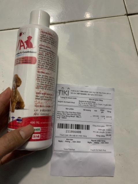 T mua chai 450ml mà giao 400ml