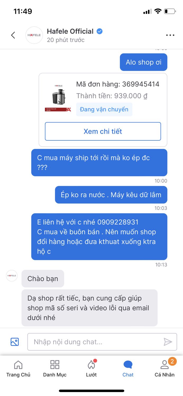 Shop bán hàng kém chất lượng
Ép ko ra nước - ồn 
Ko sử dụng đc các bạn nhé . Tiền mất tật mang . 
Báo gửi email 2ngày ko thấy phản hồi . im hơi lặng tiếng lun . Shop xữ lý khá kém