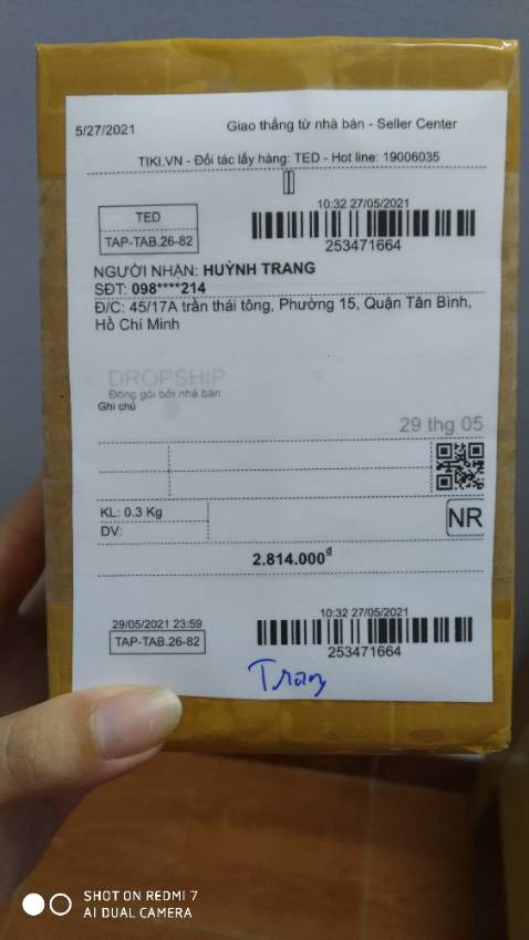 Bao bì đẹp mắt, giao hàng nhanh hơn dự kiến, có tem chính hãng.