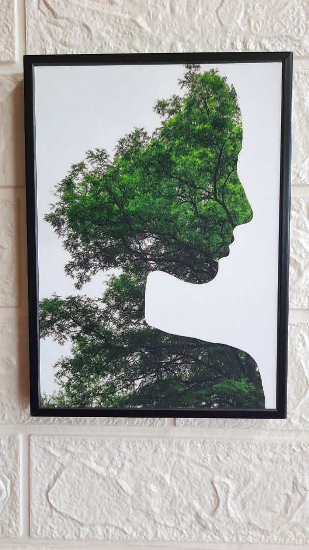 Đóng gói cẩn thận lắm nè. Tranh đẹp, nhẹ. Dễ treo.