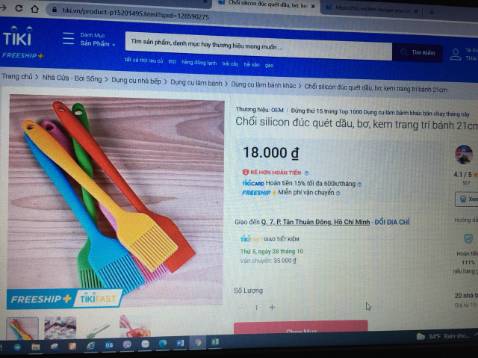 Đặt sp dài 21cm giá 18k mà shop giao sp giá 7,5k là sao, không hài lòng