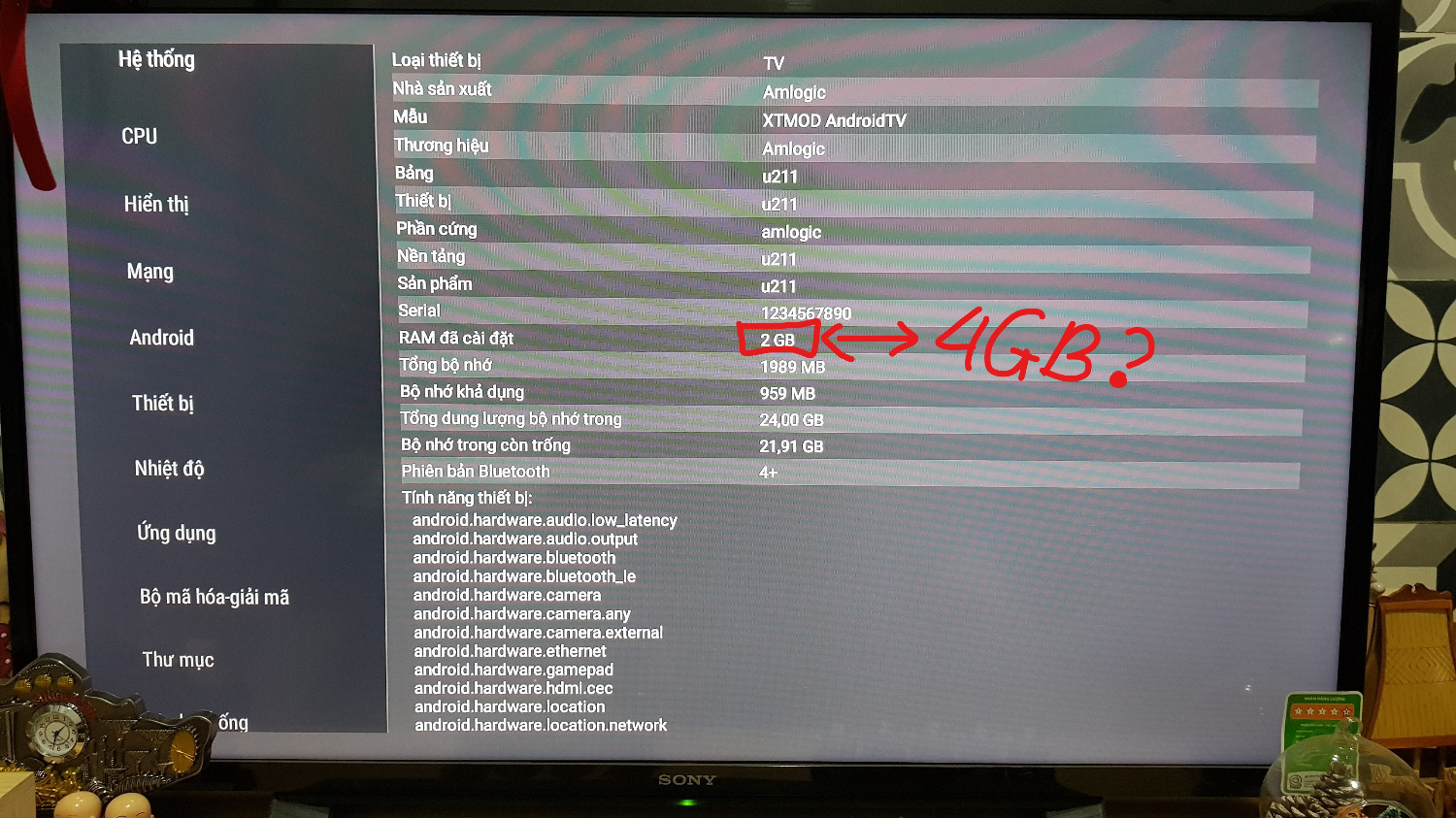 Mua từ ngày 26-***, không để ý cấu hình sp, khi kiểm tra bằng phần mềm chuyên dụng thì:
- Sản phẩm không đúng cấu hình đã quảng cáo: quảng cáo máy 4GB ram, nhưng chỉ có 2GB
- Máy đã bị can thiệt phần cứng và phần mềm: nguyên bản máy không bị root, nhưng shop đã chủ ý tự root máy không theo yêu cầu của người mua.

Đề nghị Tiki xử lý shop, và tôi muốn đổi trả lại máy theo đúng quảng cáo đã đăng.