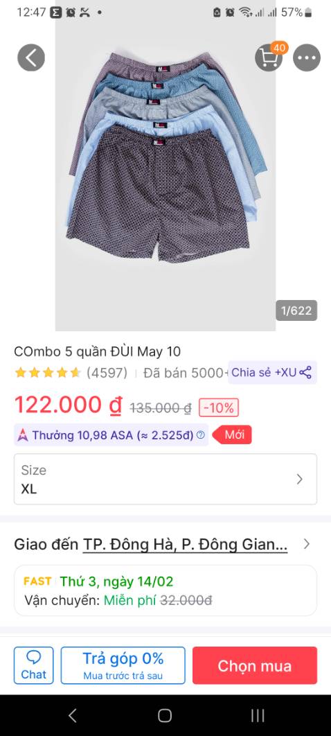 Shop bán hàng không đúng, quần may 10, quảng cáo cũng không đúng, bán chênh lệch gần 100 ngàn Shop bán hàng không đúng, quần may 10, quảng cáo cũng không đúng, bán chênh lệch gần 100 ngàn