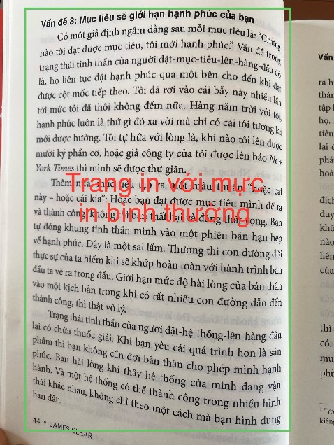 Nội dung sách bổ ích, bố cục rõ ràng. 
Nhưng chất lượng mực in không đều ở một số trang như trong hình, gây ảnh hưởng đến trải nghiệm người đọc.
