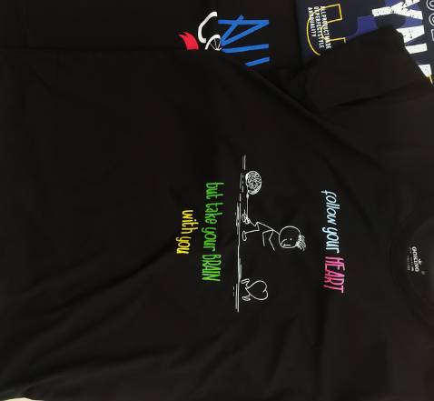 Chất lượng vải OK, hút mồ hôi tốt. May thì đôi chỗ còn chưa OK lắm, nhưng nói chung cũng tạm ổn. Đóng gói đẹp. Hình in đẹp, sắc nét.