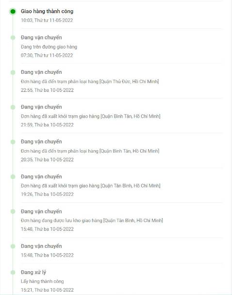 Đẹp , đúng quản cáo . Không biết shop có nhầm không thường mình đặt hàng giao hàng tiết kiệm 3-4 ngày mới nhận được hàng . Nhưng lần này mới đặt chưa được 24h là đã nhận được hàng . Nhanh hơn mấy khi mình chọn giao hàng trong ngày nữa.