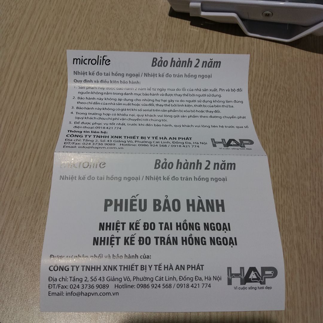 Hàng chuẩn chính hãng phân phối bởi Thiết bị Y tế An Hà Phát. Tiki Trading trực tiếp bán nên rất yên tâm về chất lượng.
- Hàng mới sản xuất tháng 10.2020.
- Cảm biến nhạy, đo 2s có kết quả.
- Độ chính xác cao, đo 10 lần trên trán, sai số dao động chỉ 0,1 độ C.
- Pin đi kèm Maxell.
- Tiki giao hàng nhanh, đóng gói cẩn thận.
- Giá rẻ hơn so với bên ngoài cửa hàng khoảng 10%.
Thanks.