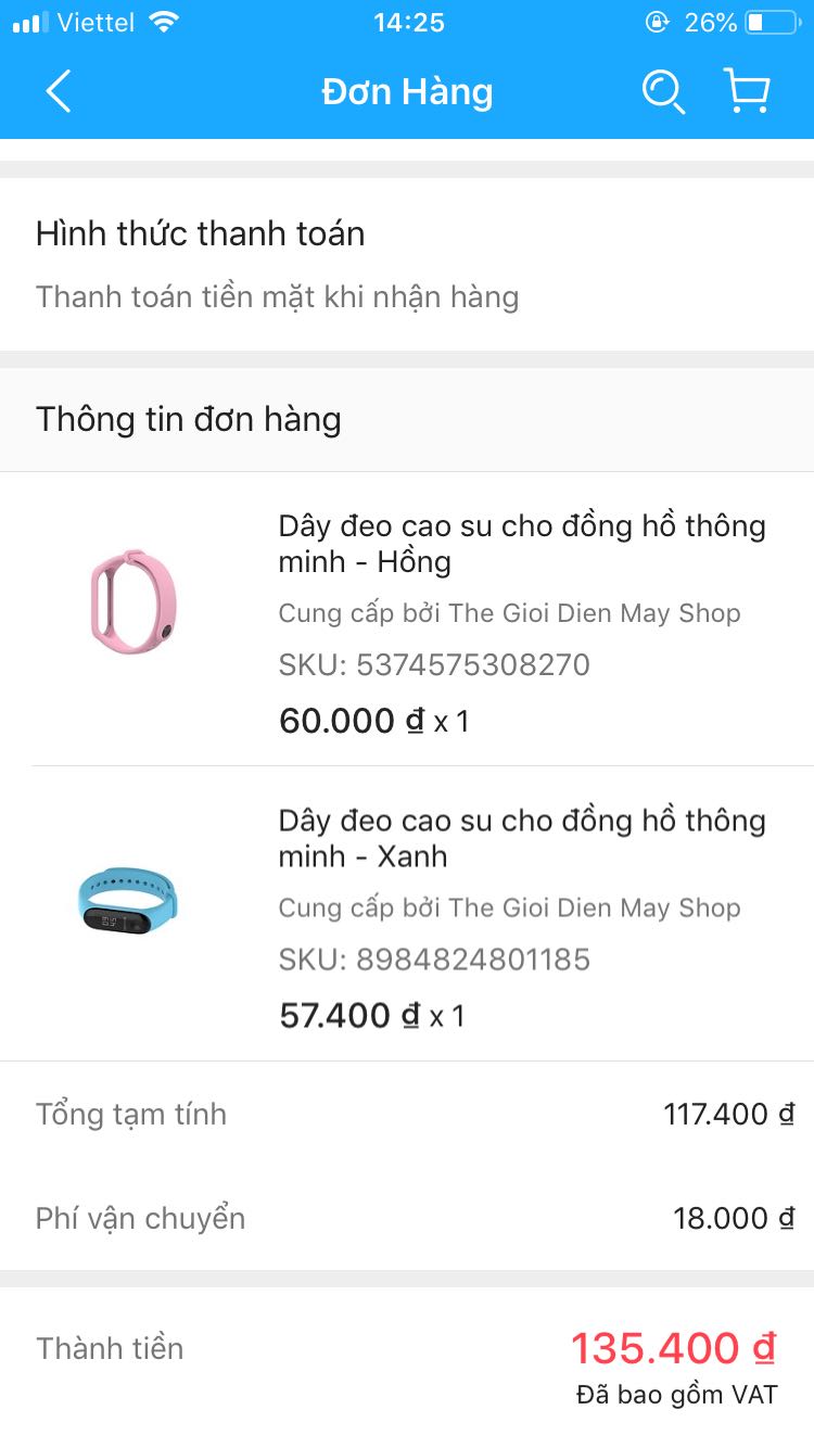 Lần đầu tiên mình mua hàng trên tiki mà có cảm giác bị *** vì 2 lý do sau:

1. Mình đặt màu xanh dương thì giao màu xanh lá. Nếu các bạn bán màu xanh lá thì hãy chụp hình màu xanh lá. Đừng kiểu treo đầu dê bán thịt *** như vậy.
2. Lại là cái màu xanh có vấn đề khi mà các bạn nghĩ sao mình mua cho  Mi band 3, 4 thì các bạn gửi về cho mình dây của Mi band 2?? Mình bỏ tiền ra mua về dùng chứ không mua về trưng bày! Các bạn gửi sai màu còn được, đằng này gửi cái khác size khác nào vứt đi????

Đề nghị Tiki xem xét lại gian hàng này, và có phương án xử lý! Tuy 1 cái dây đeo chỉ 50k nhưng nó thực sự làm mình rất khó chịu!