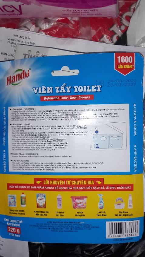 Hàng gói Vệ sinh sạch sẽ. Hiệu quả cao và nhanh chóng. Mùi không gây khó chịu.