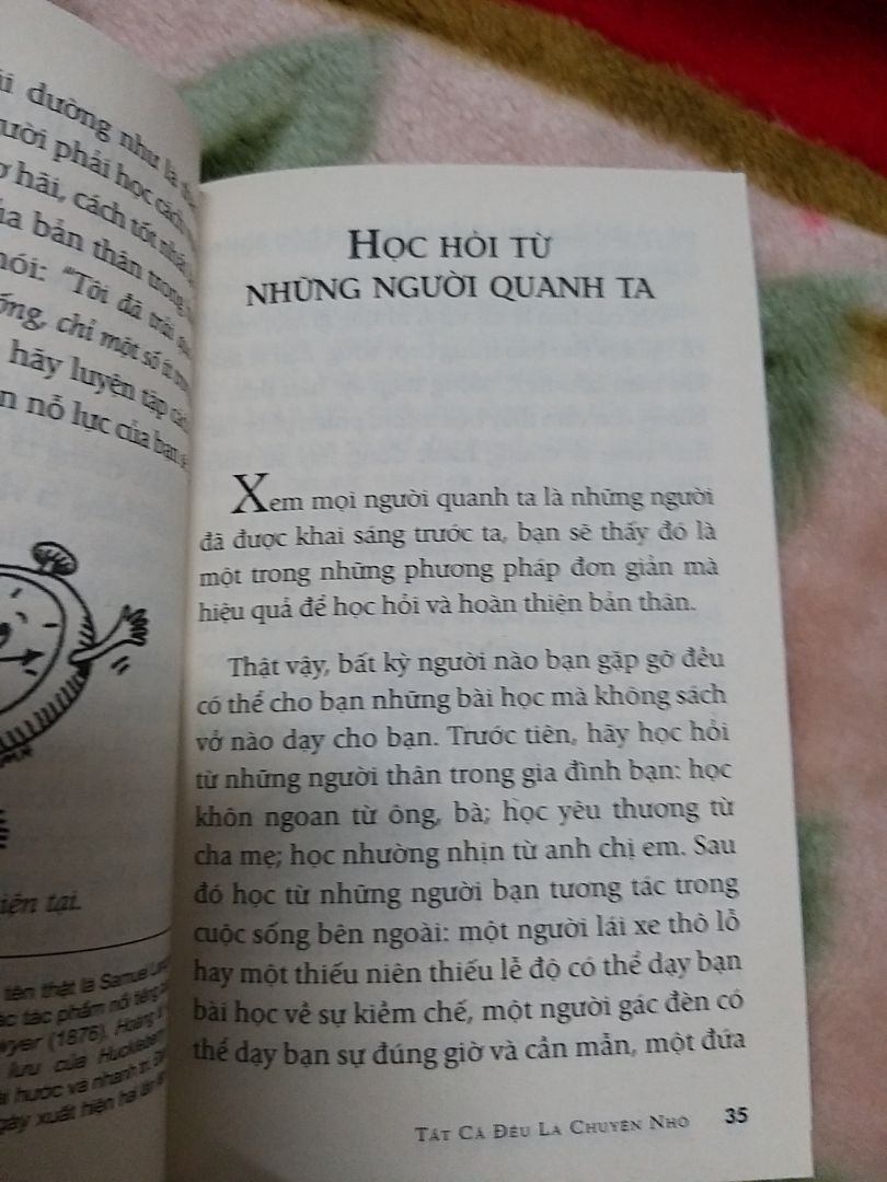 Tất cả đều là chuyện nhỏ.1 cuốn sách nhỏ nhưng giá trị to.Cuốn sách như 1 ng thầy 1 ng bận đồng với mn.Về việc đối mặt với cs ra sao,xử tn là hợp lí trong mọi tình huống.Giúp mn có 1 tâm thế bình tĩnh tr mọi vc,suy nghĩ chín chắn,xử lí khách quan và hợp tình hợp lí.Sổ tay dành cho tất cả ng VN