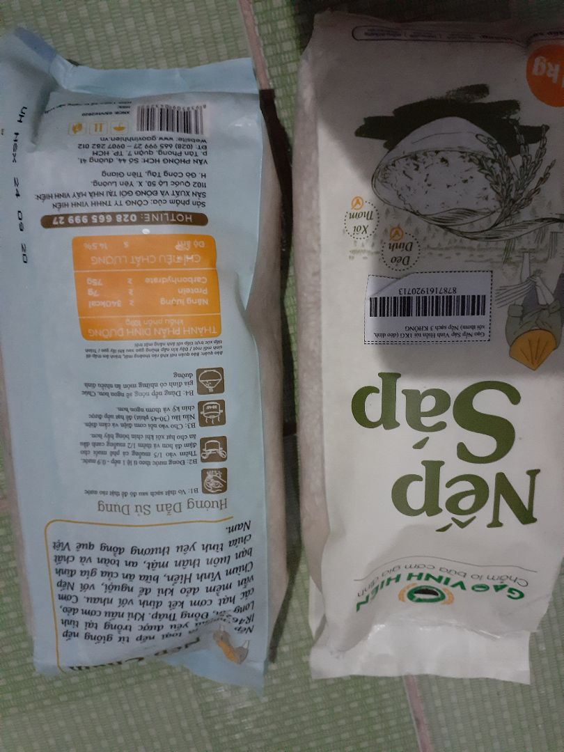 Nếp bị mốc, túi nếp rất cũ, mùi mốc rõ rệt, nsx từ tháng 9/2020, hạt nếp chuyển sang màu xám và có kiến trong túi nếp, lần đầu tiên mua hàng mà bị như vậy, thật sự thất vọng.
