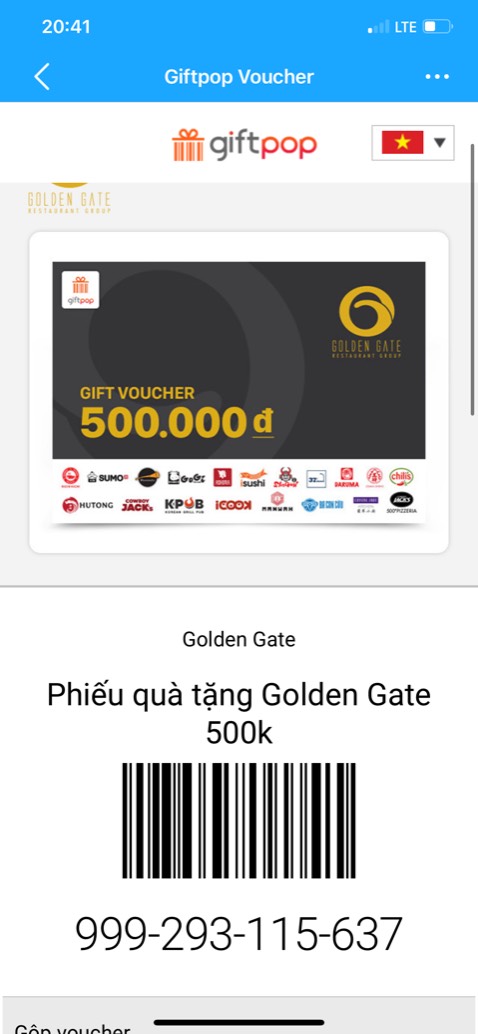 Giao hàng nhanh, tầm 10p sẽ có voucher. Dùng được tốt và nhanh chóng