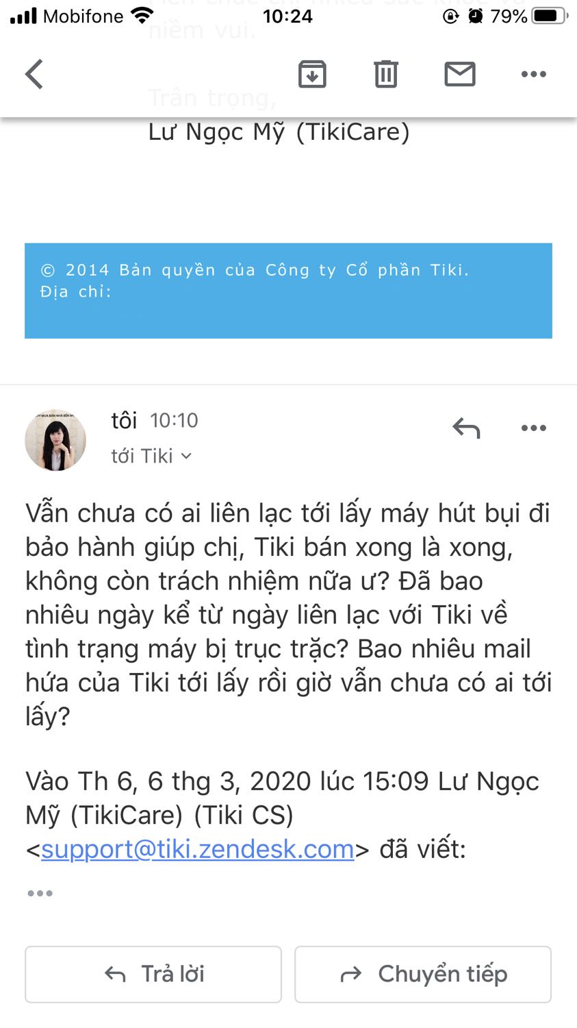 Mua sản phẩm được 4 tháng, đem đi bảo hành 3 lần và lần này đang chờ tiki liên hệ bảo hành lần 4 mà chờ hơn 10 ngày nay tiki hứa có người tới thu hồi nhiều lần rồi mà chưa ai tới thu hồi, bỏ ra 1 đống tiền mua để vẫn phải lúi húi tối đi làm về lau quét nhà,trở đi mắc núi trở lại mắc sông với cái máy, vứt đi không được, bảo hành không xong,mua cái khác thì mất niềm tin