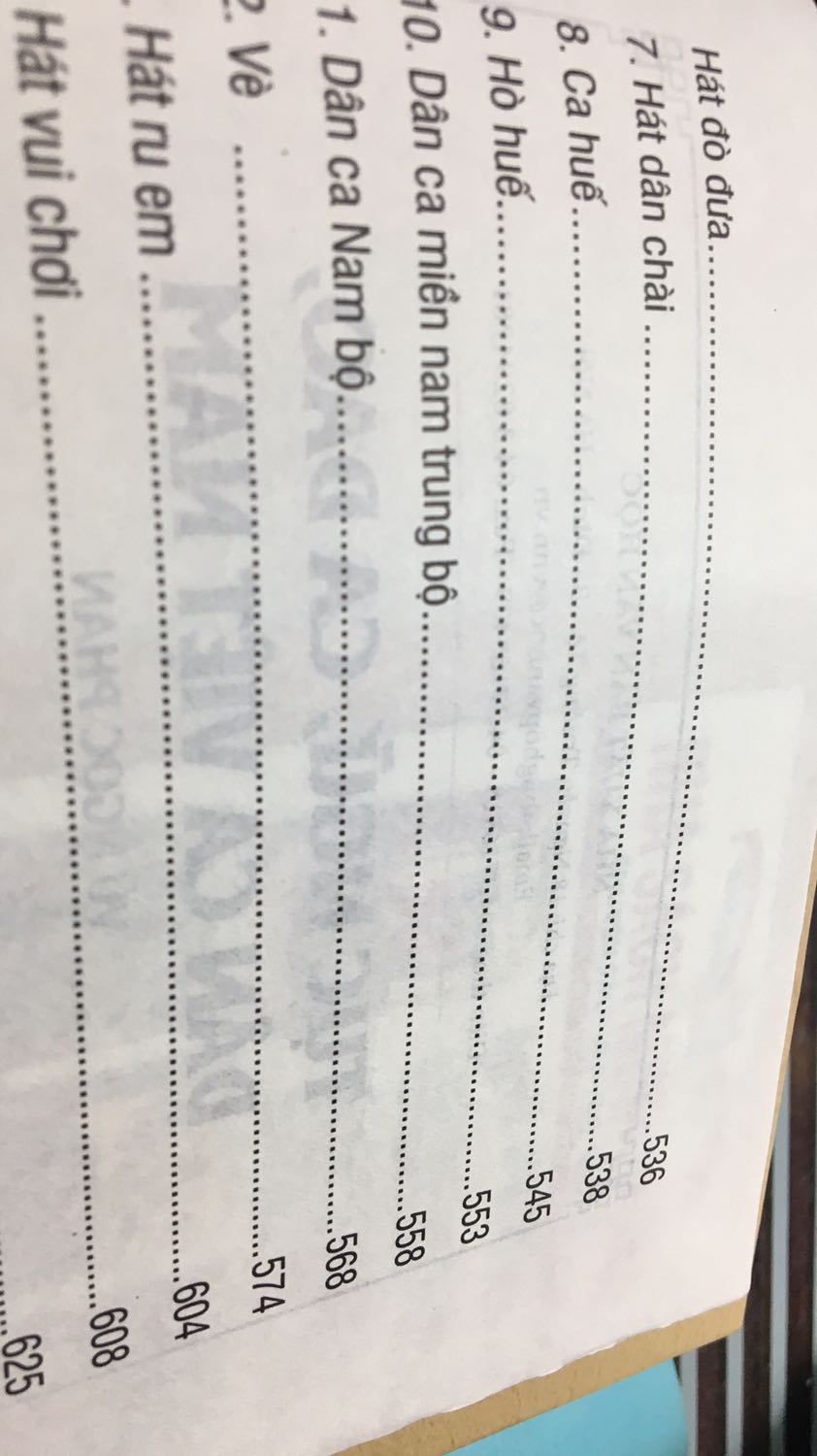Lần này mình ko biết có phải tại sách cũ hay chất lượng bảo quản như nào mà đến tay mình thì không được như ý. Cuốn này mình mua làm tài liệu nghiên cứu mà như này chắc không bền được, lật sách mà thấy keo dán lỏng như sắp bung tới nơi. Vấn đề nữa nằm ở nội dung sách. Mục lục và nội dung trang không đồng nhất. Ví dụ phần Dân ca Nam bộ trong mục lục ghi là trang 558 nhưng thực tế thì mục này bắt đầu từ trang 551 đến trang 556.