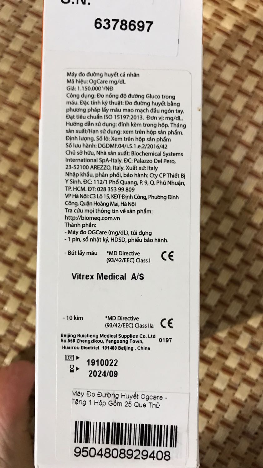 Máy dễ sử dụng có điều là đơn vị đo mg/dl nên phải đối chiếu với bảng quy đổi mất công.