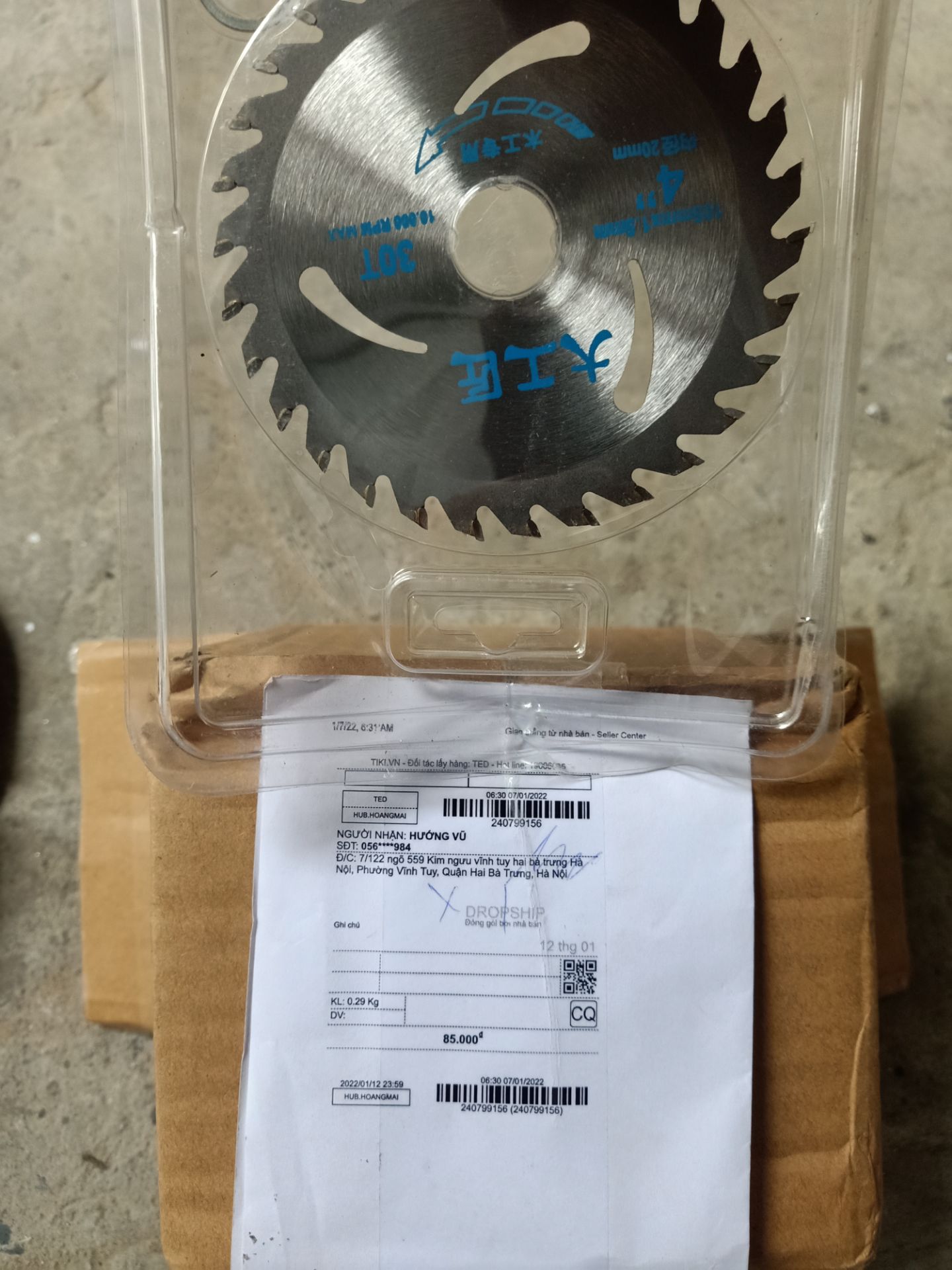 không phải hàng tôi đặt , tôi đã thanh toán tiền .