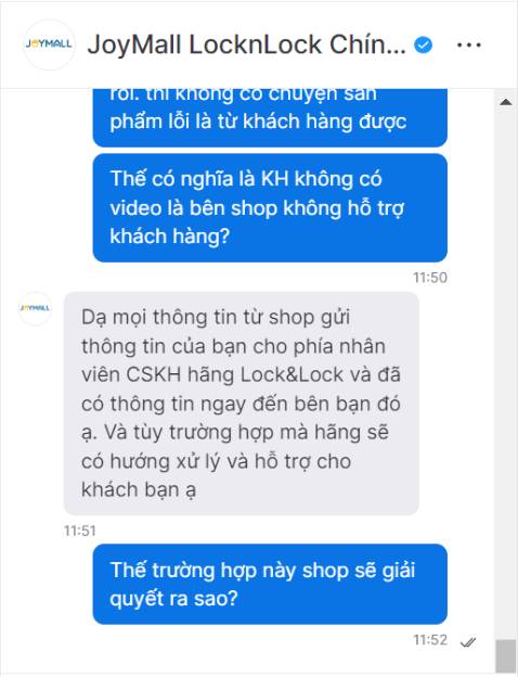 Sản phẩm bị lỗi trầy sơn từ nhà sản xuất, yêu cầu hỗ trợ thì nói không có quay lại thì là không giải quyết đùng đẩy trách nhiệm. Sản phẩm và Shop quá kém.