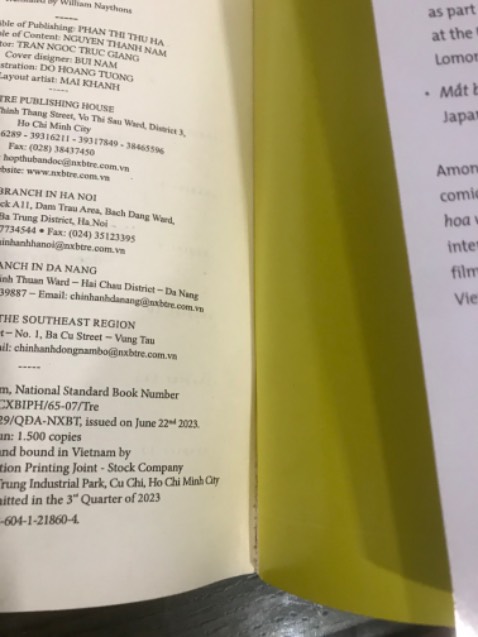 bọc cẩn thận nhưng chữ in ở phần giới thiệu bị lỗi, sách bị mẻ phần bìa